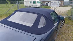 Mercedes W129 (R129) kaleche i blå stof... 